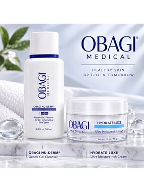 OBAGI Medical Skin Care Duo • Nu-Derm Cleanser & Hydrate Luxe Moisturizer • NEW